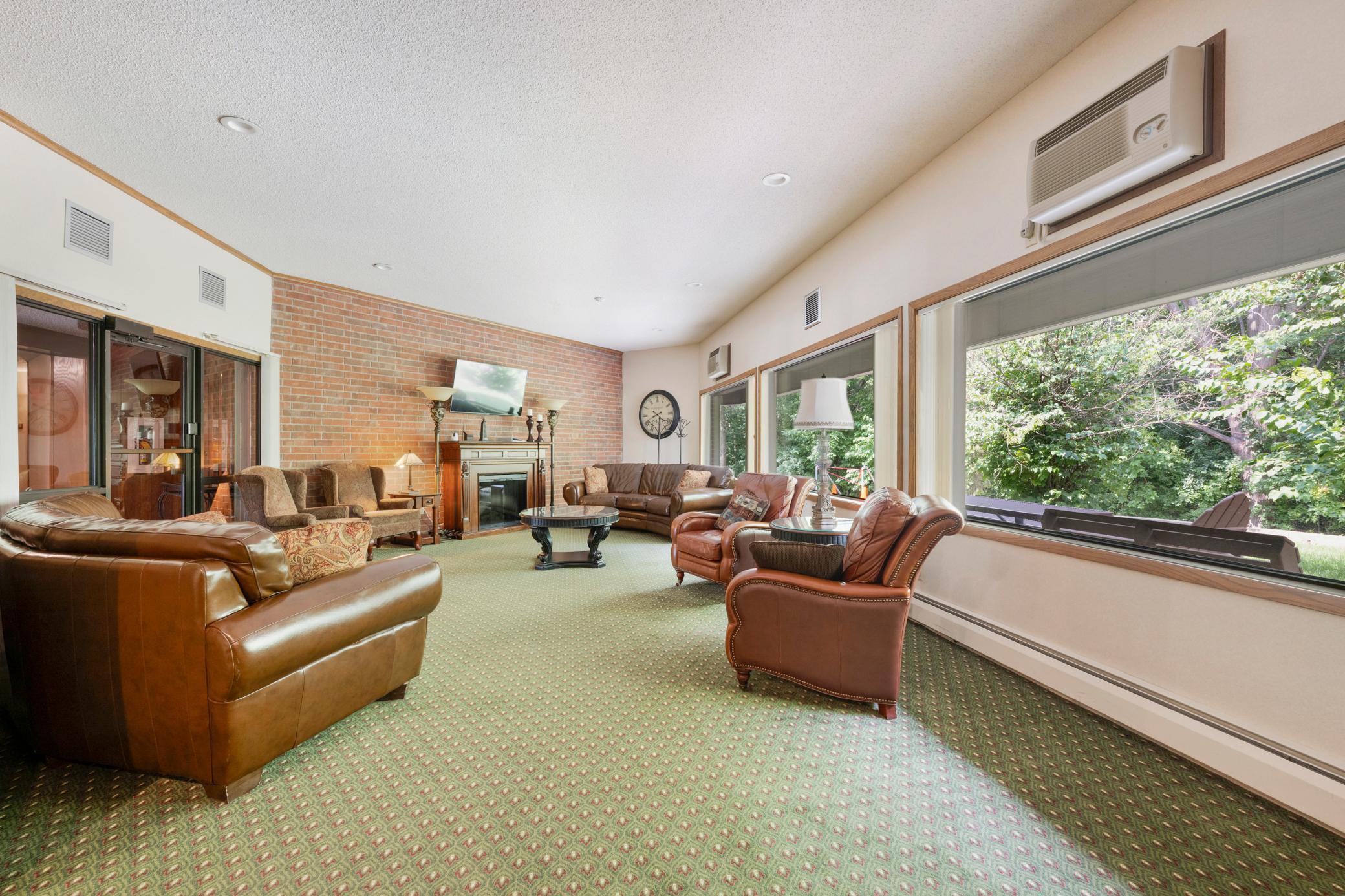 Clubhouse-style party room is a wonderful place to meet neighbors and entertain guests.