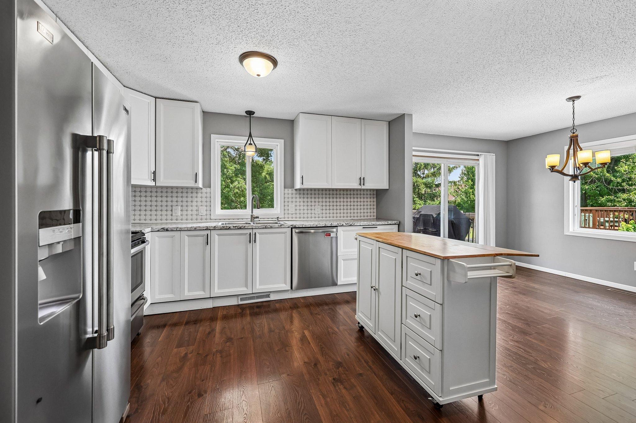 Bright, open kitchen