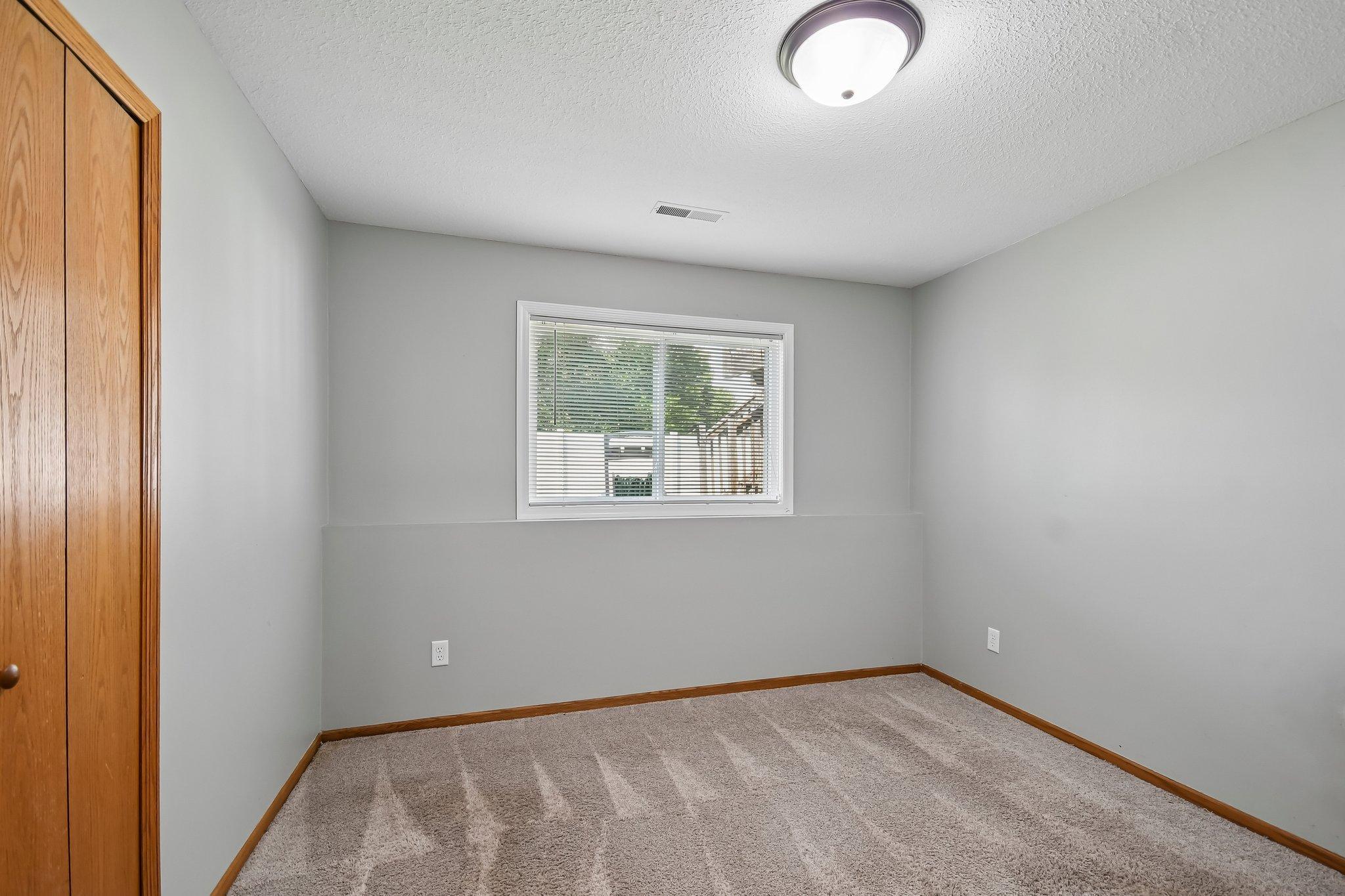 Lower level third bedroom