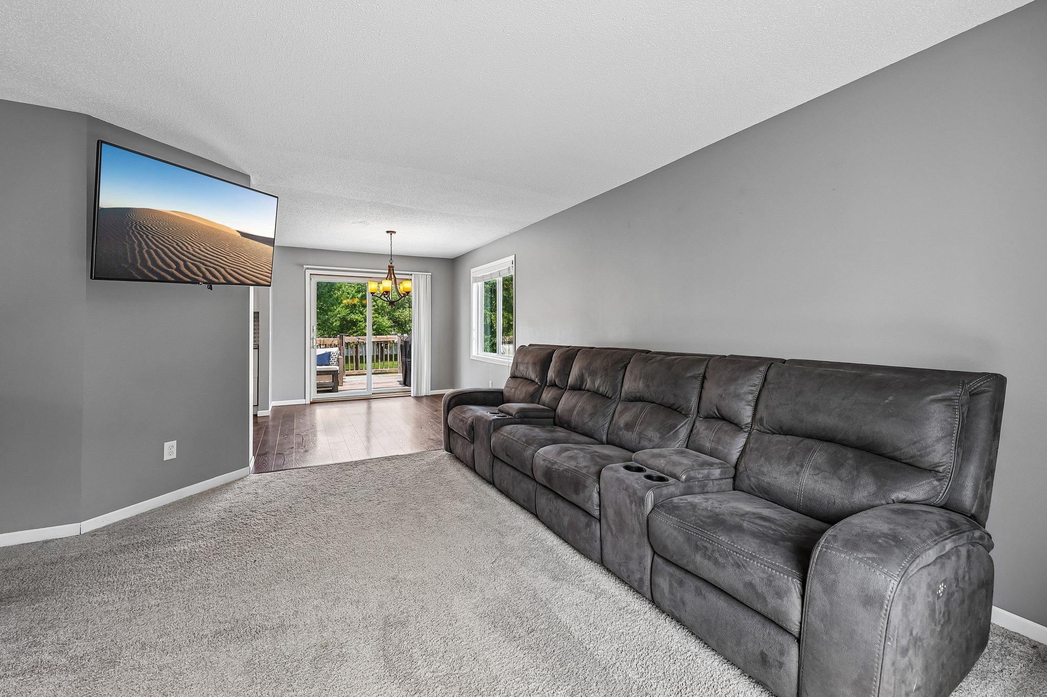 Upper level living room