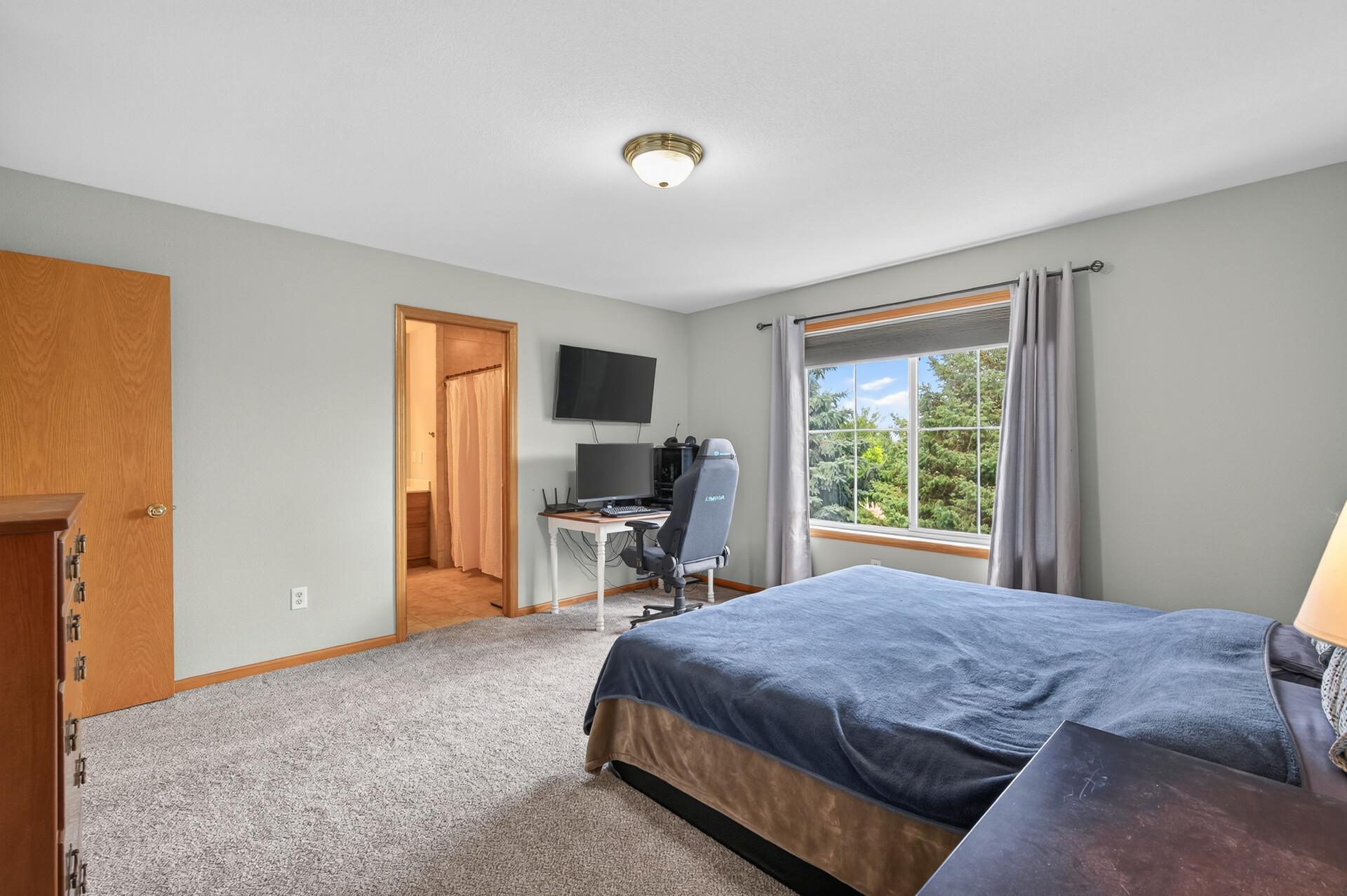 Primary bedroom with private bath