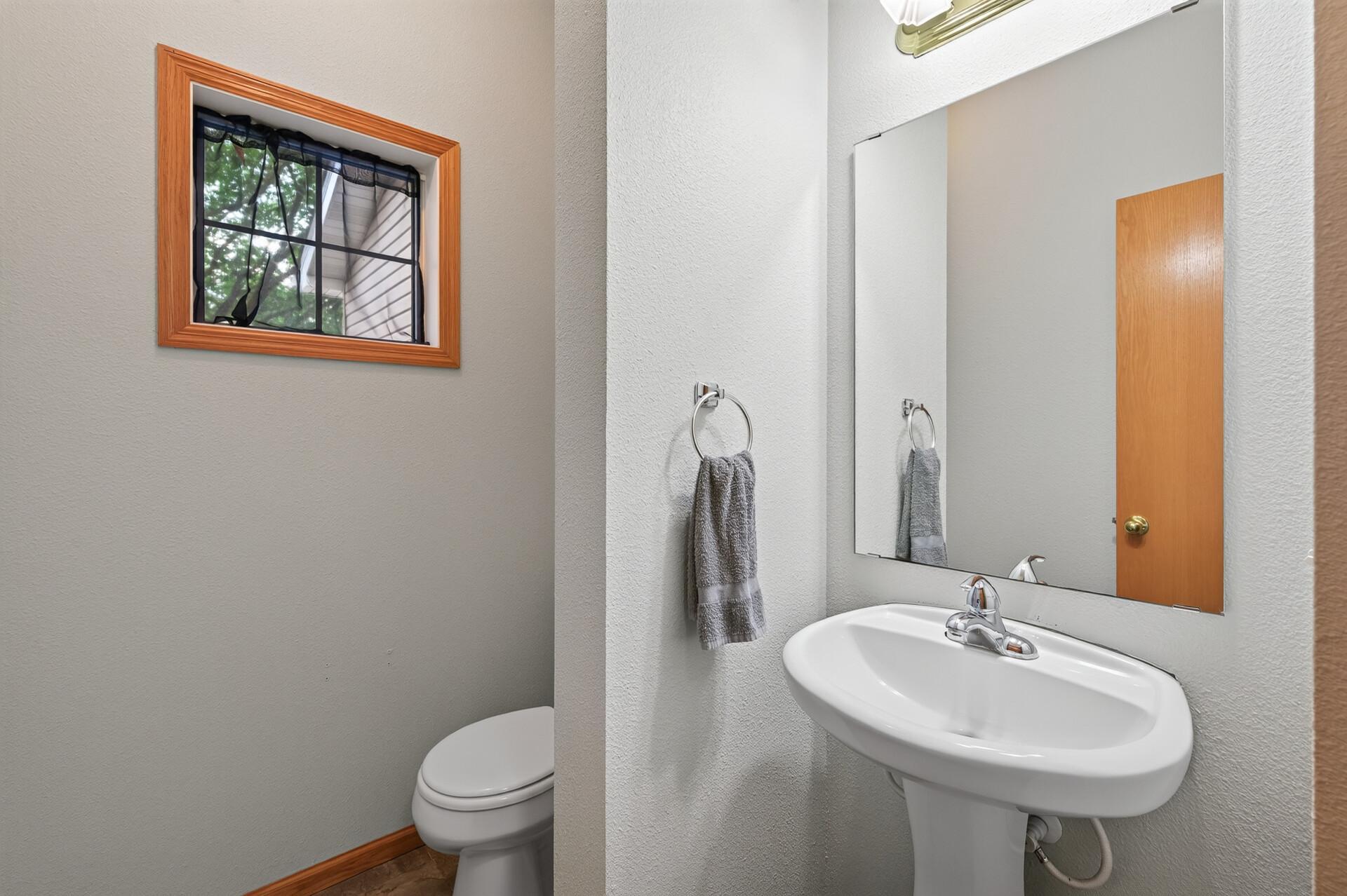 1/2 bath on main floor