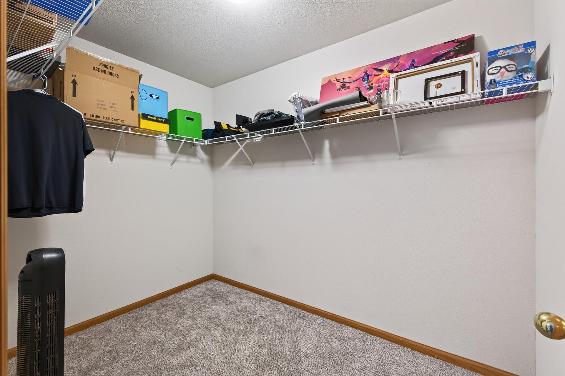 Primary walk in closet