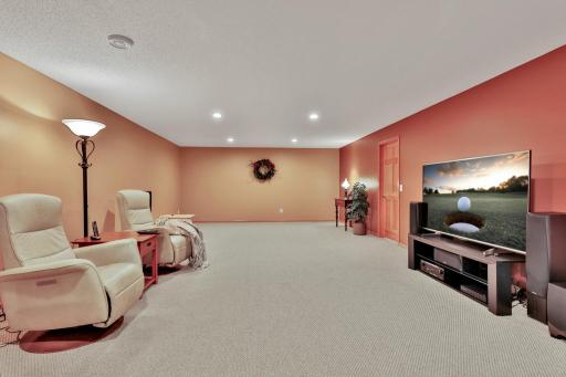 Large enough for a theater room on one end.