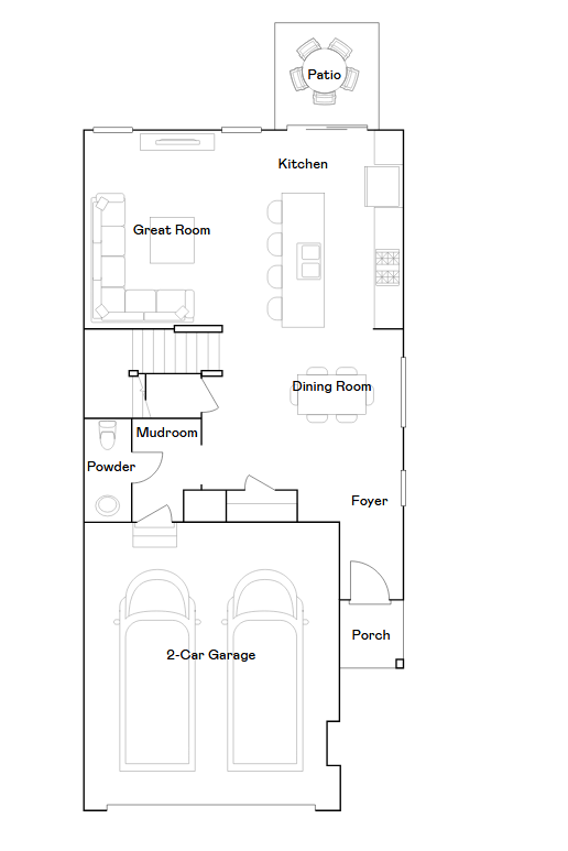 St Clair main level floorplan
