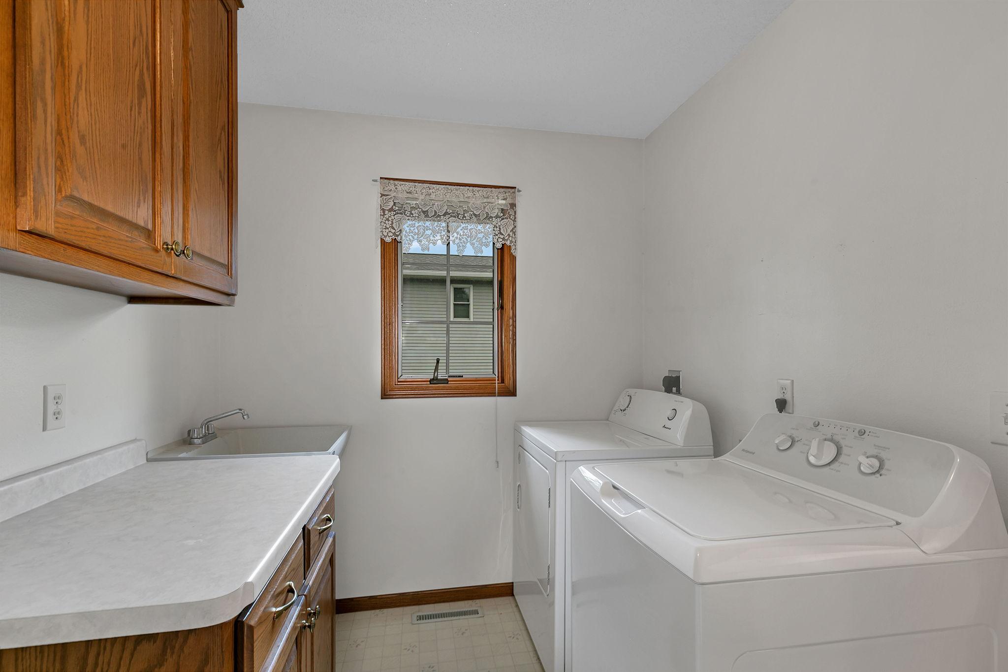 Main Floor Laundry and Utility Sink