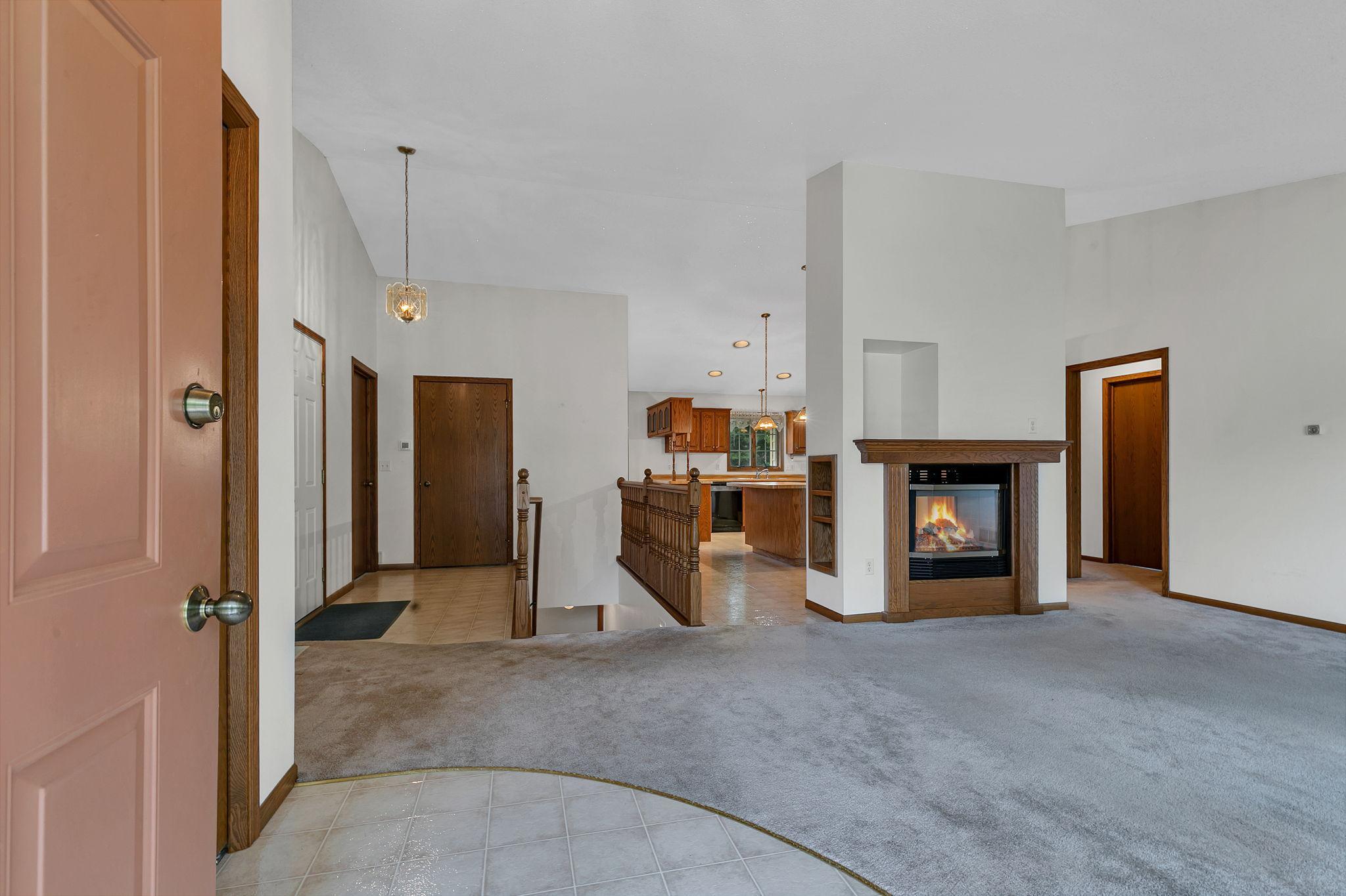 Vaulted Ceiling and Open Floor Plan