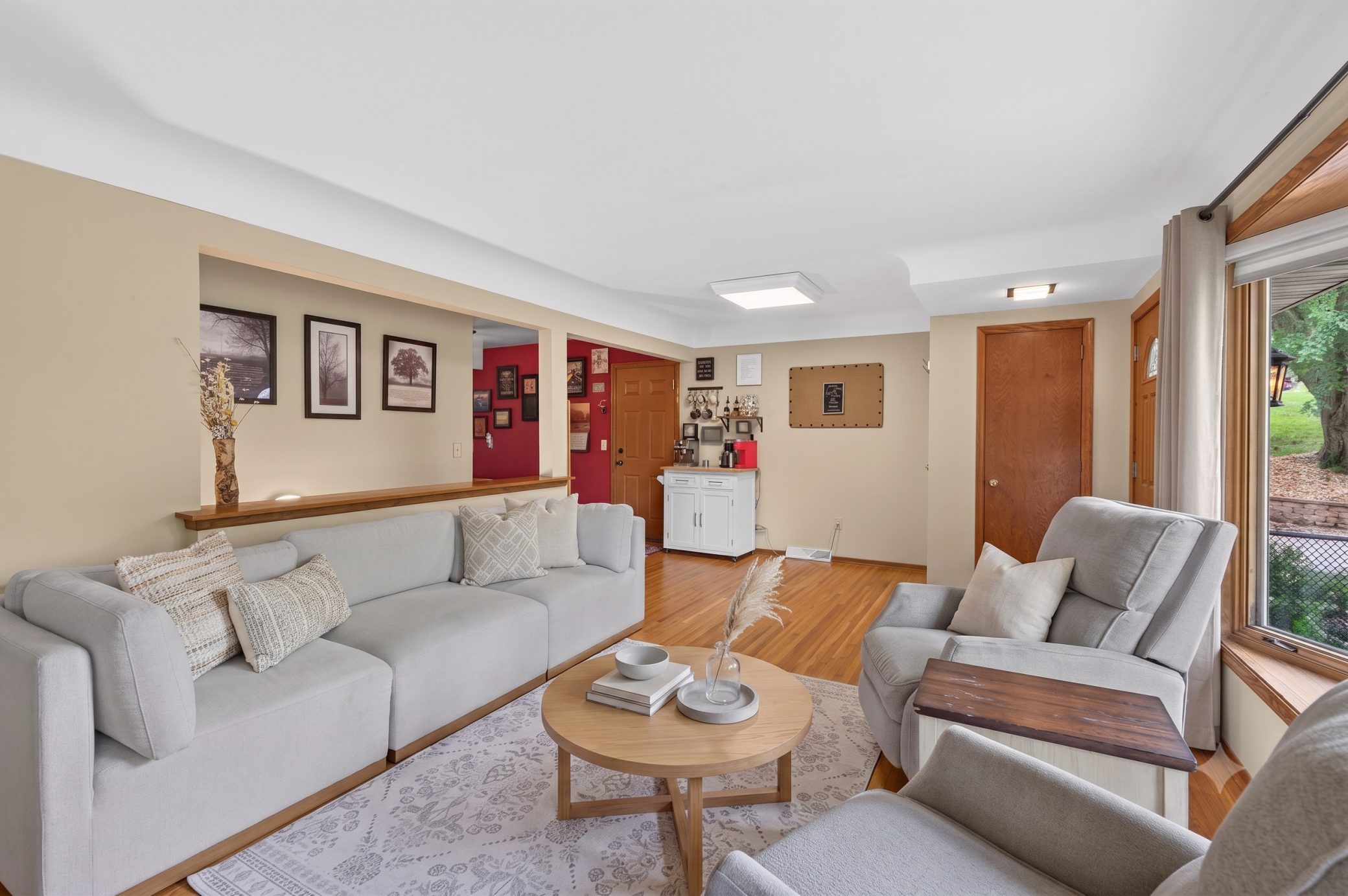 Main level: living room