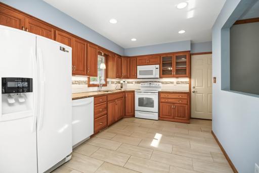 Light and bright kitchen.