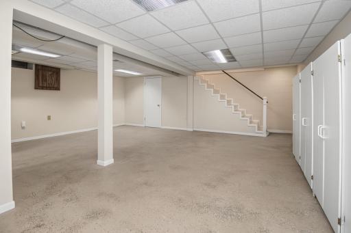Lower level rec room.