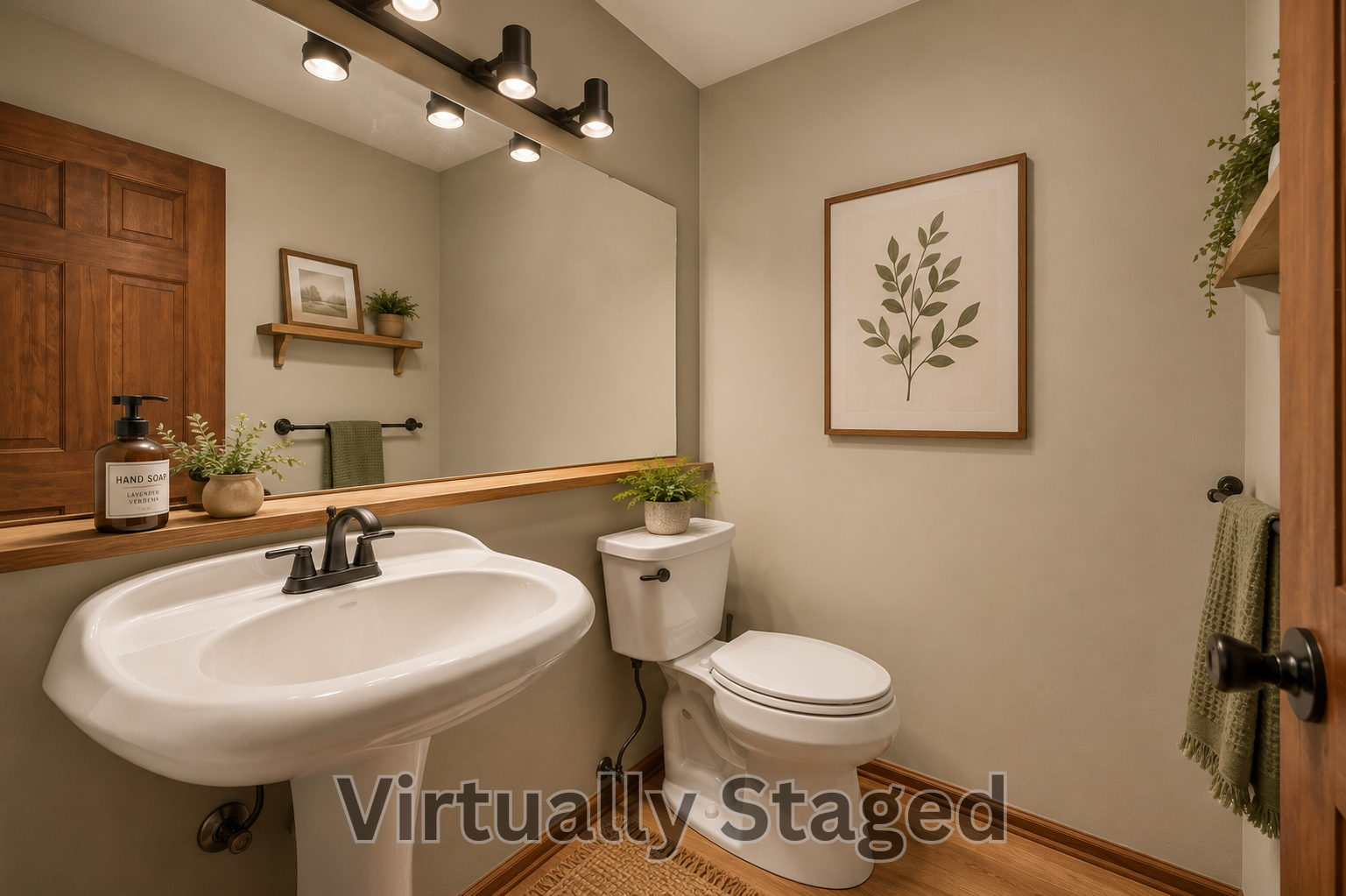 Main Floor 1/2 Bath - Virtually Staged