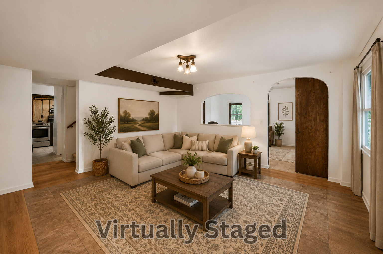 Lower Level Family/Amusement Room - Virtually Staged