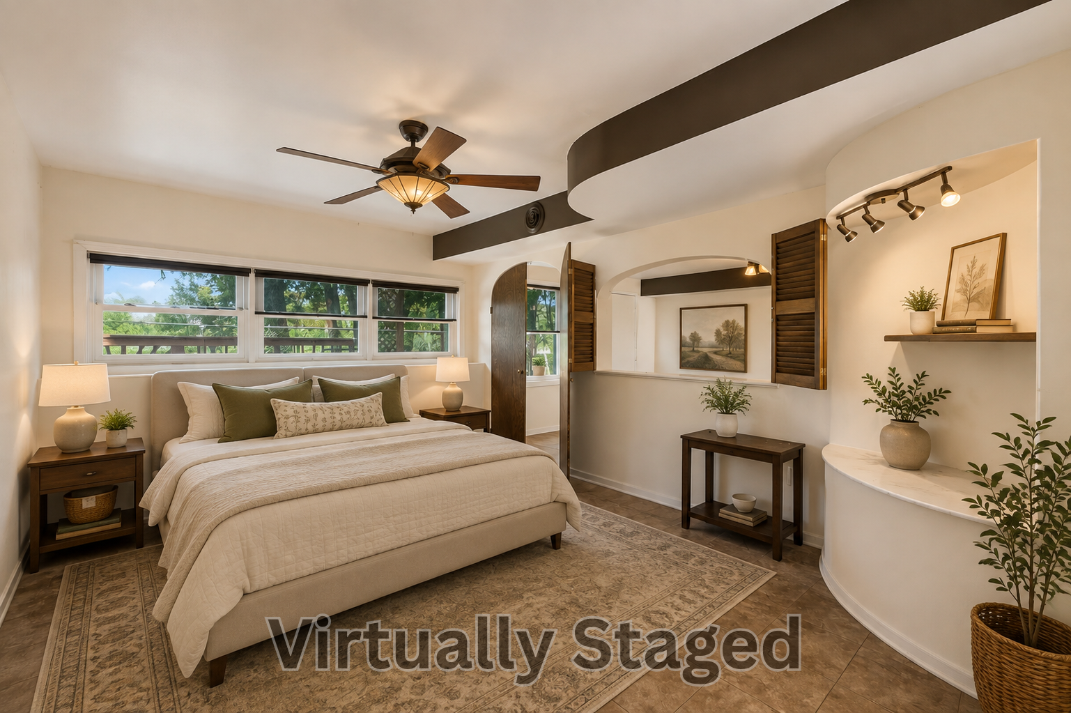 Lower Level Bedroom - Virtually Staged