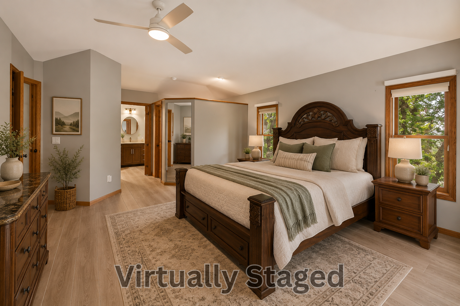 Primary Bedroom - Virtually Staged