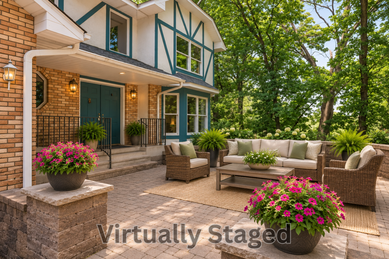 Front Patio - Virtually Staged