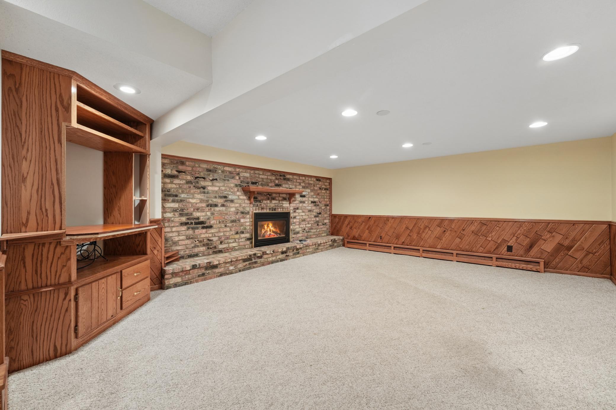 Lower Level with Fireplace
