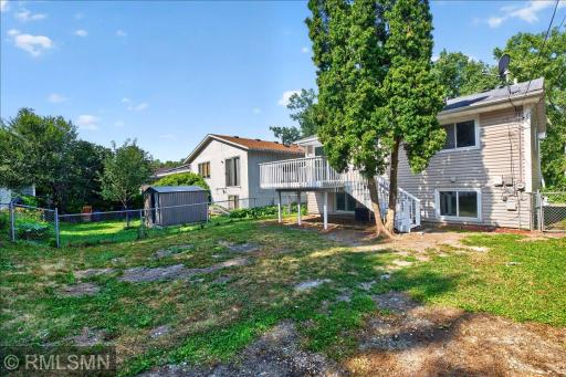 Spacious fenced yard