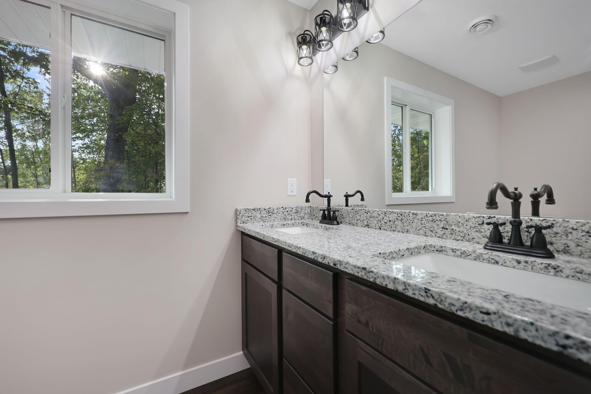 Master Bath Offers A Double Granite Vanity