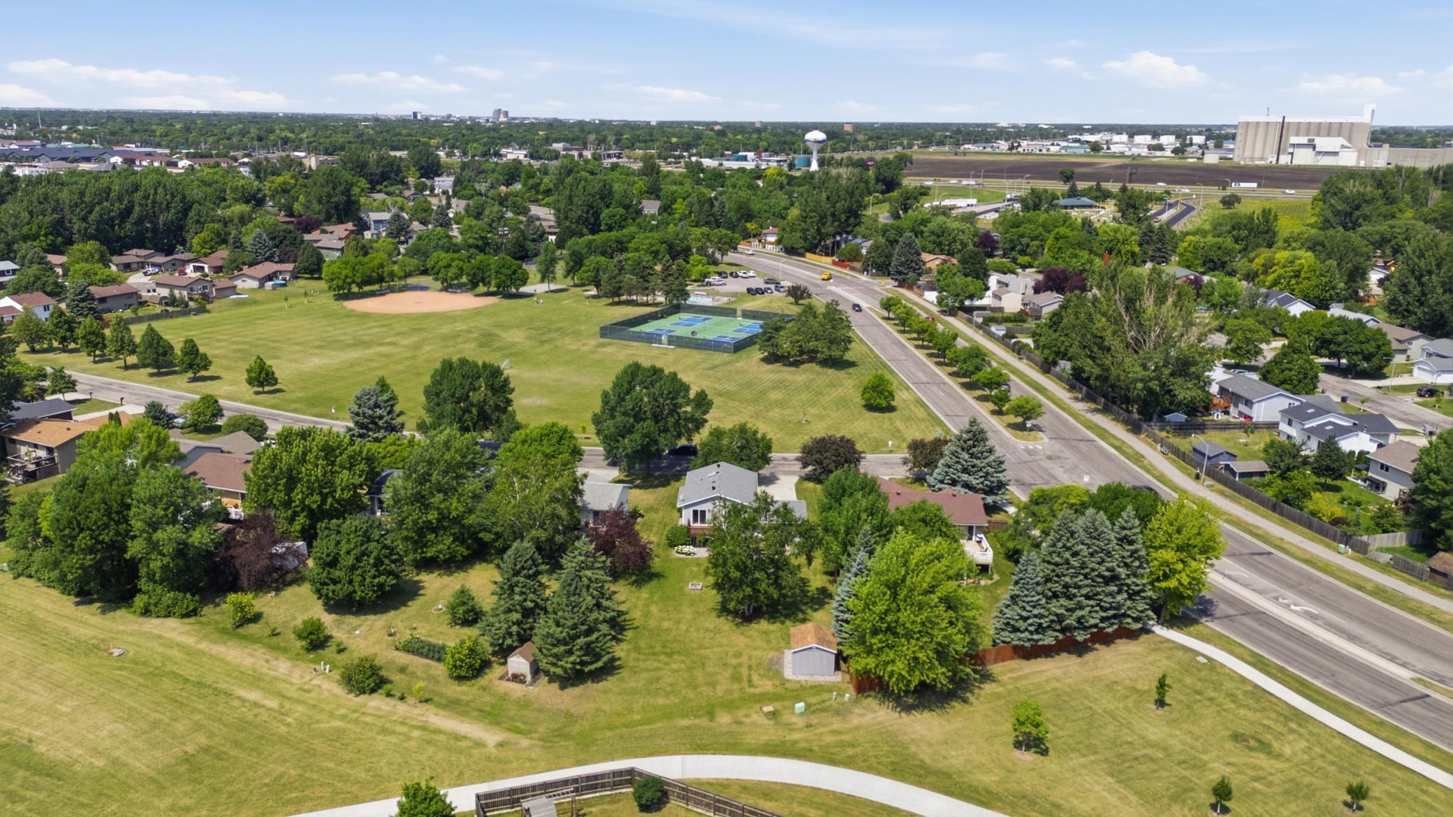 Aerial View City of Moorhead Park