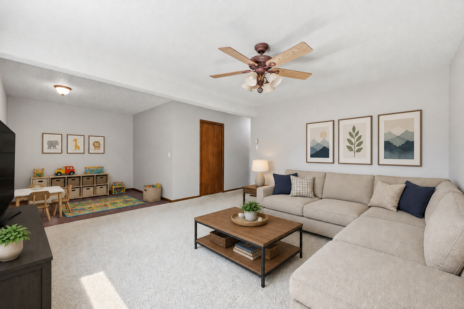 Virtually Staged - Family Room
