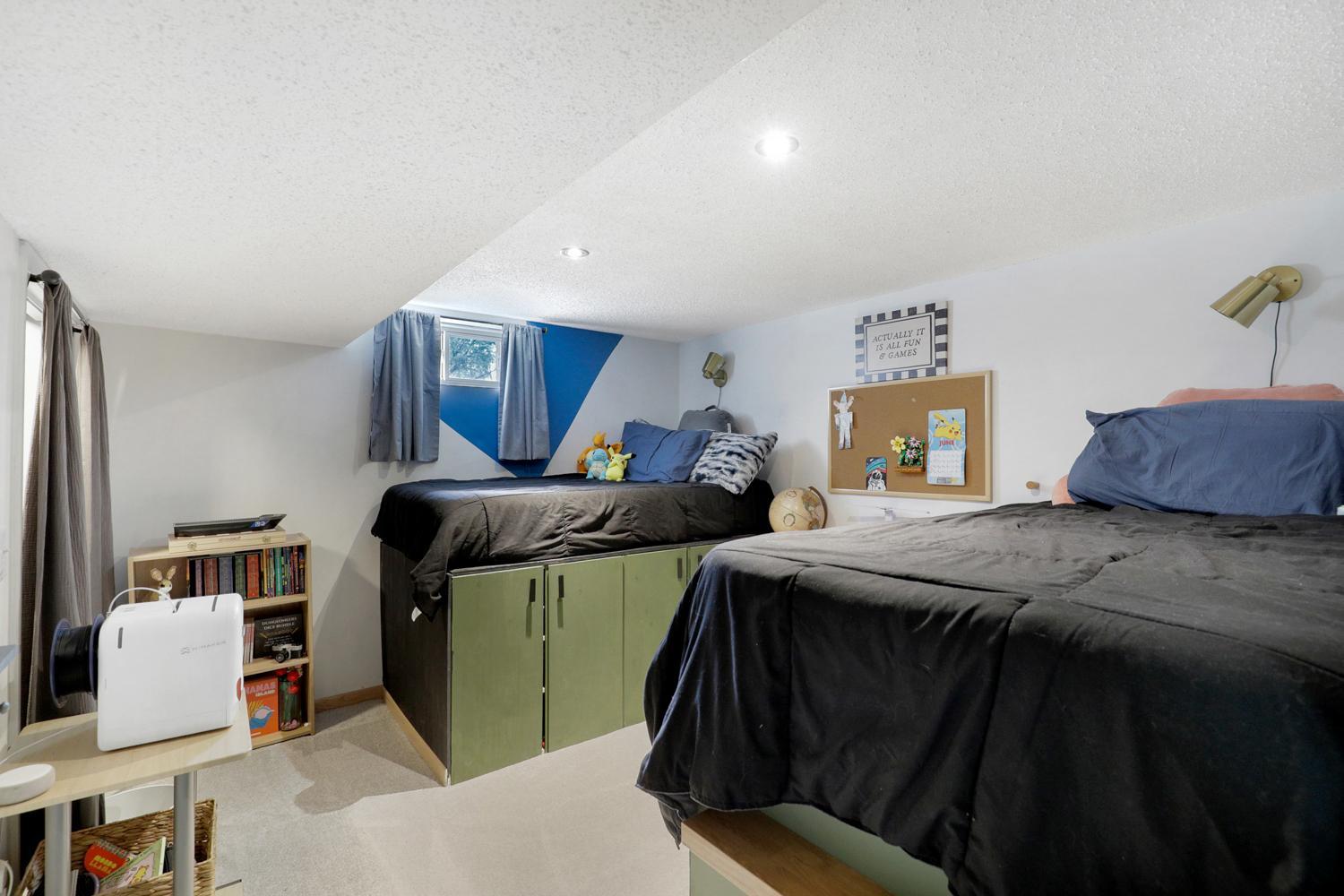 Lower level non-conforming bedroom