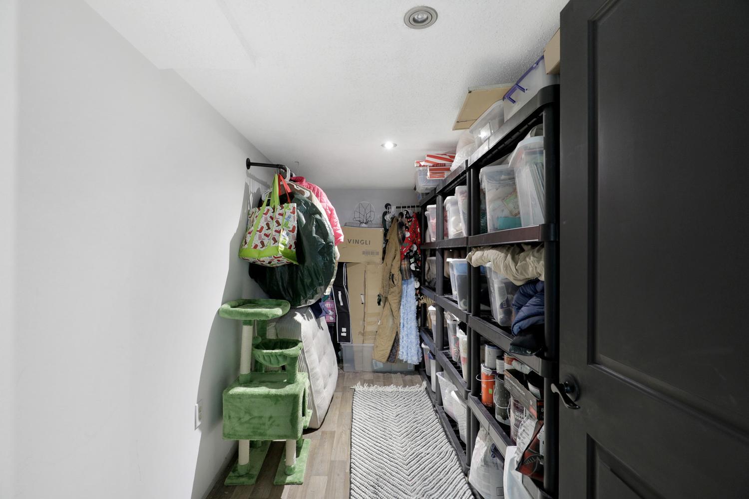Large storage space on the lower level