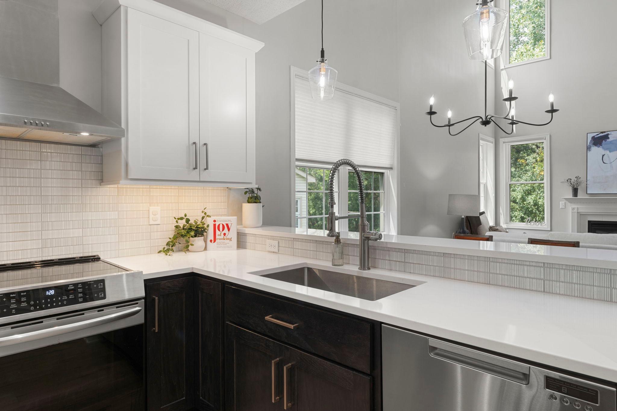 Every angle showcases the beauty of this thoughtfully remodeled kitchen.