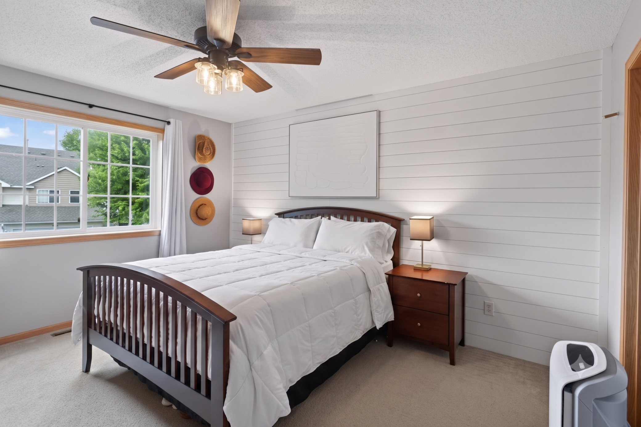 Upper level: primary bedroom
