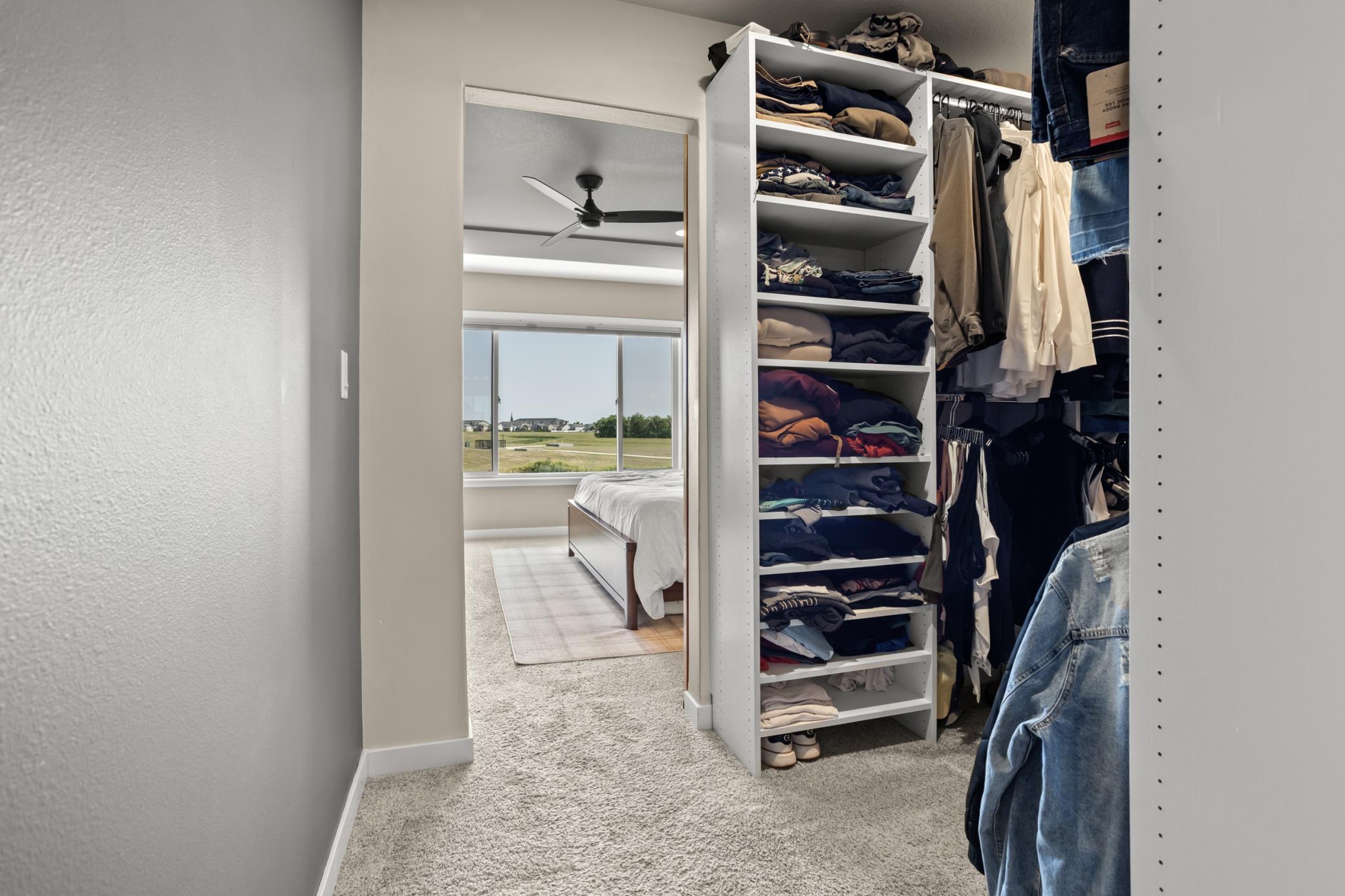 Primary closet
