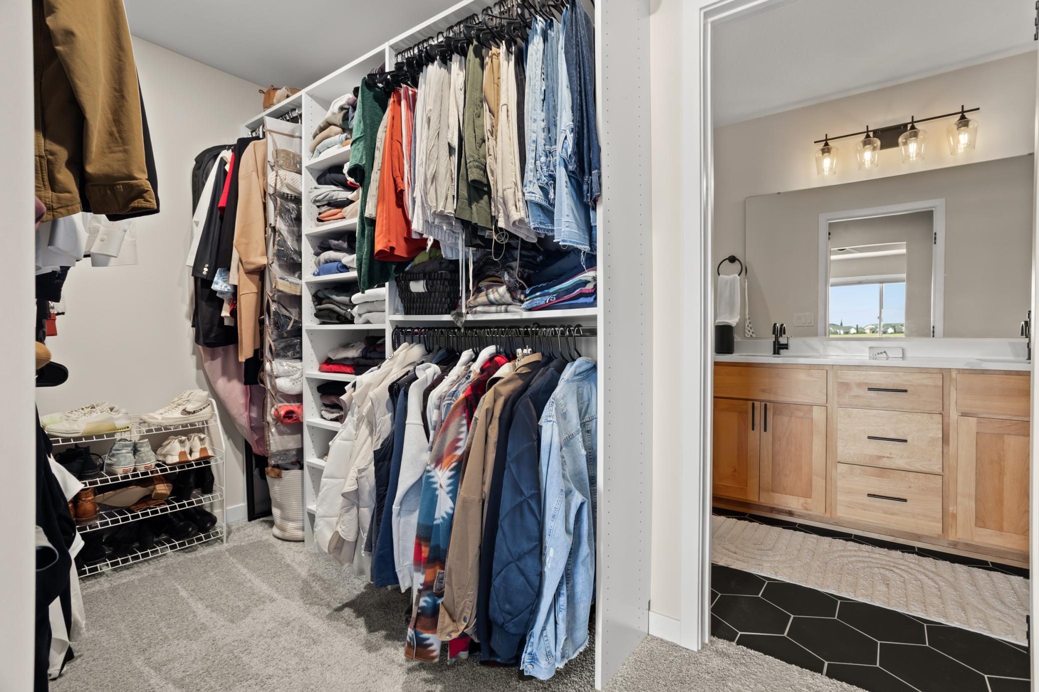 Primary closet