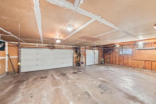 The oversized garage offers even more storage space!