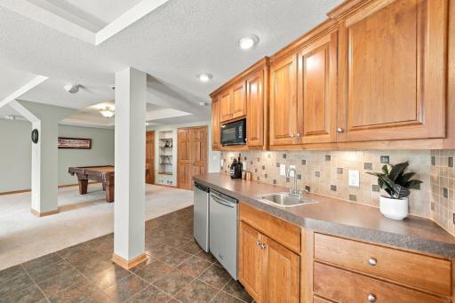 The basement has a wetbar to make entertaining a breeze!