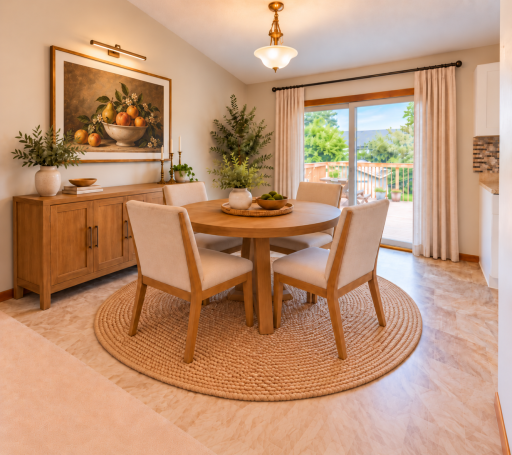 Dining room (AI limited to furniture and accessories)