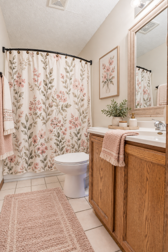 Downstairs bathroom - accessories added with AI