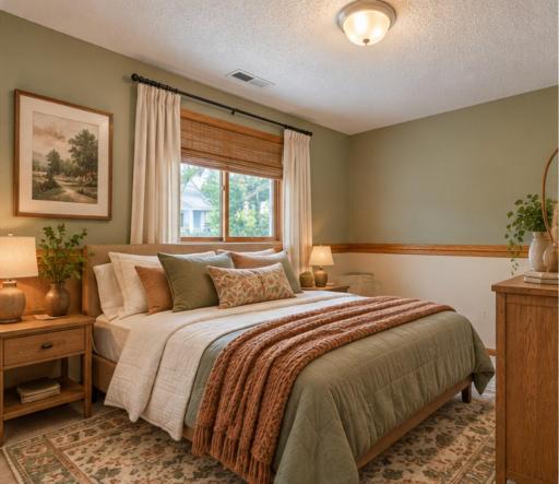 Lower level 3rd bedroom -AI accessories and furniture