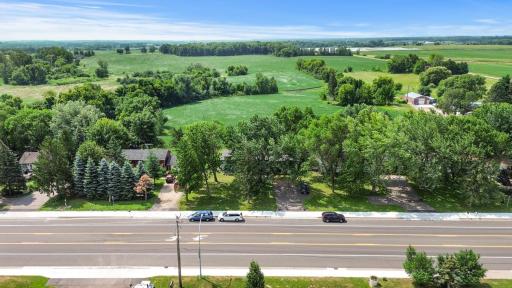 These homes were wisely built with deep set-backs from the road