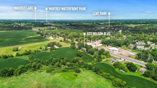 Waverly Lake and Waterfront Park is 5 minutes away to the west