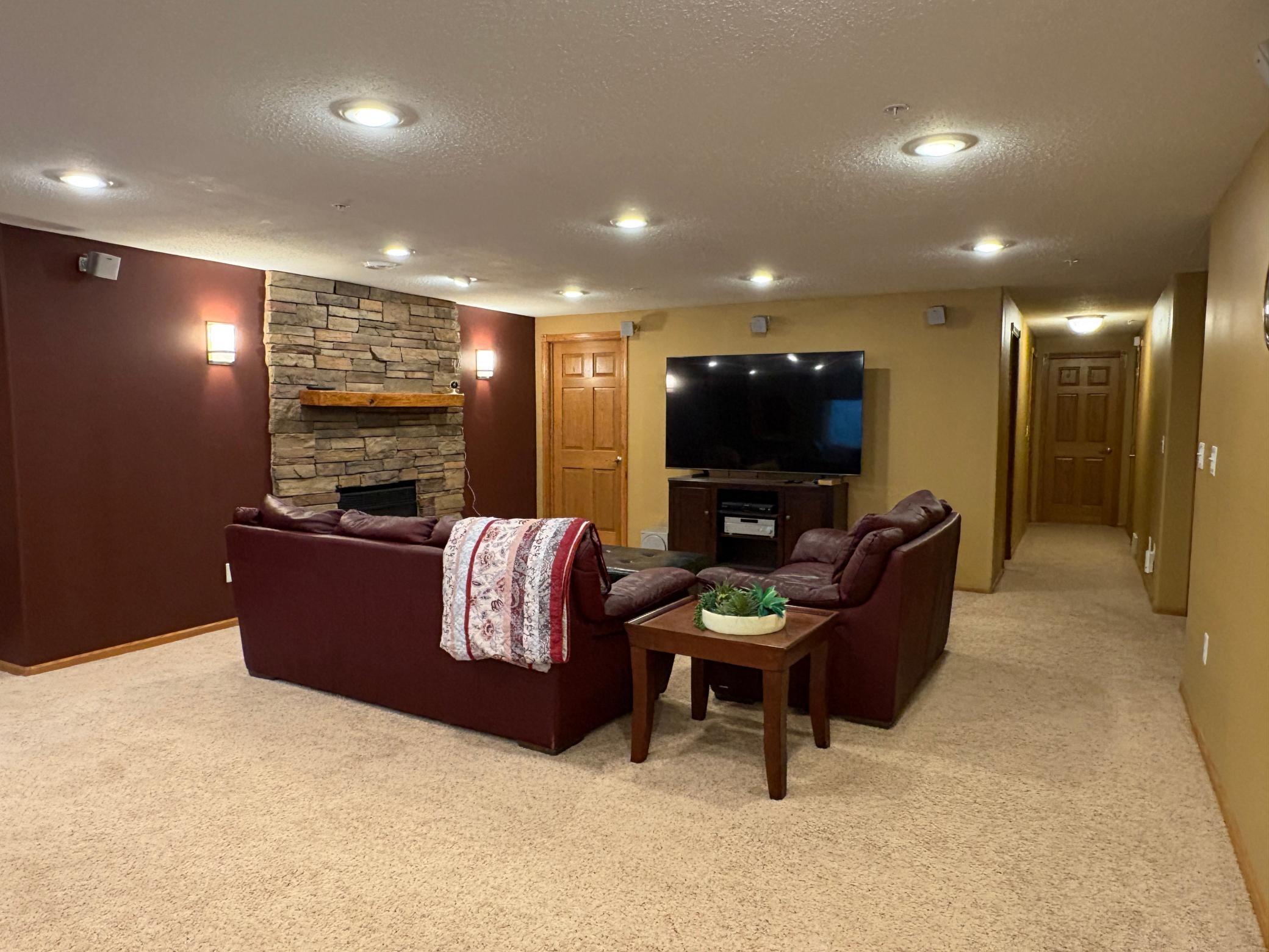 Gas Fireplace In Family Room.JPG