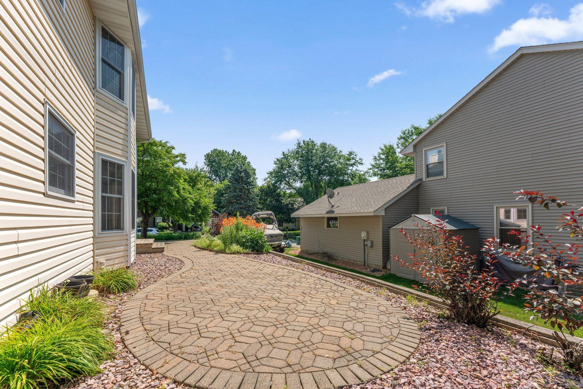 Attractive paver patio that feels like an outdoor room.