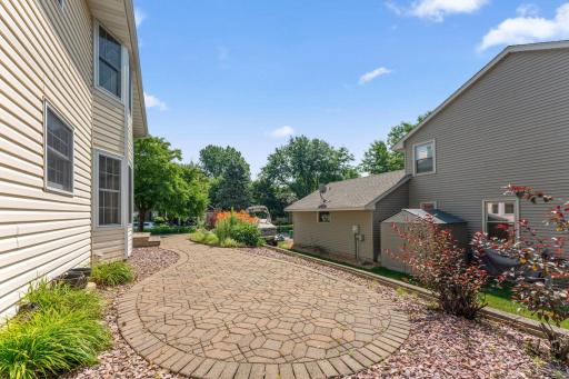 Attractive paver patio that feels like an outdoor room.
