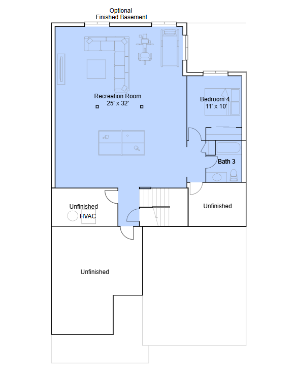 Birmingham basement floorplan.
