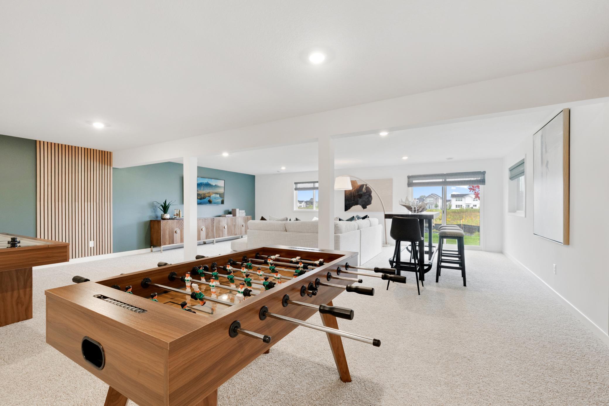 (Photo of a decorated model, actual home's finishes will vary slightly)