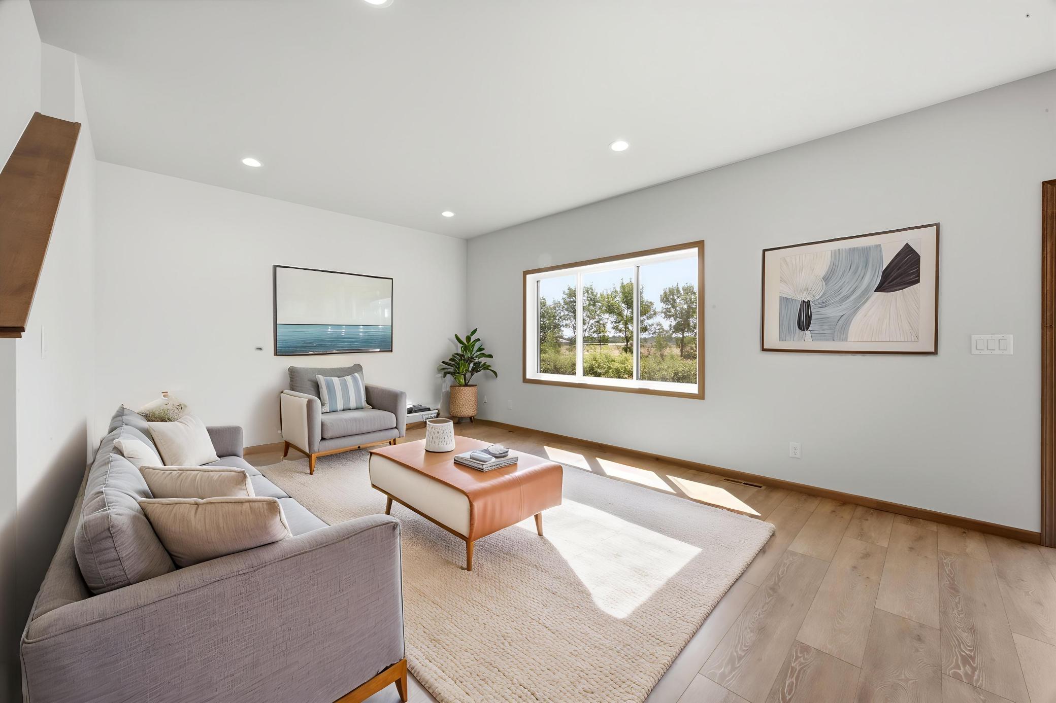 Virtually Staged Living Room