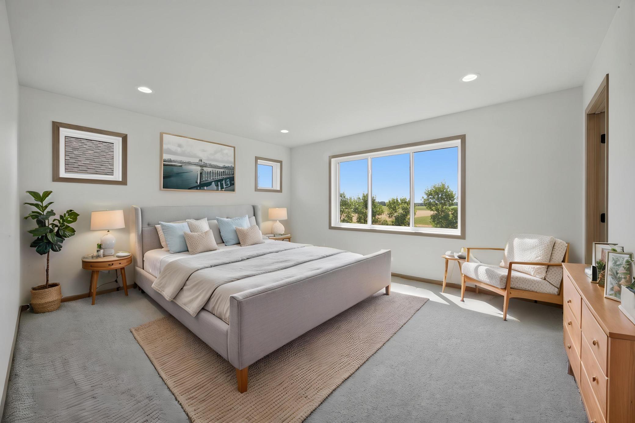 Virtually Staged Owner's Suite