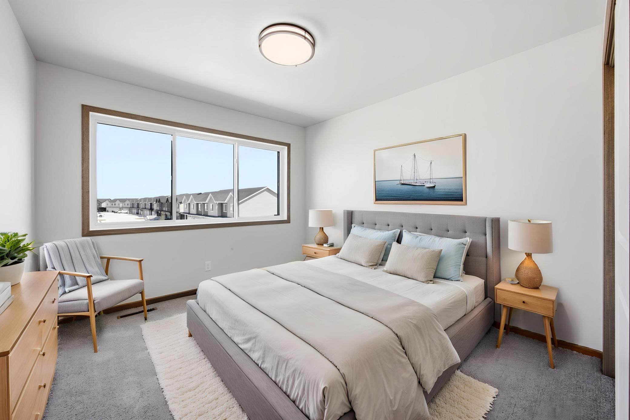 Virtually Staged Bedroom 4