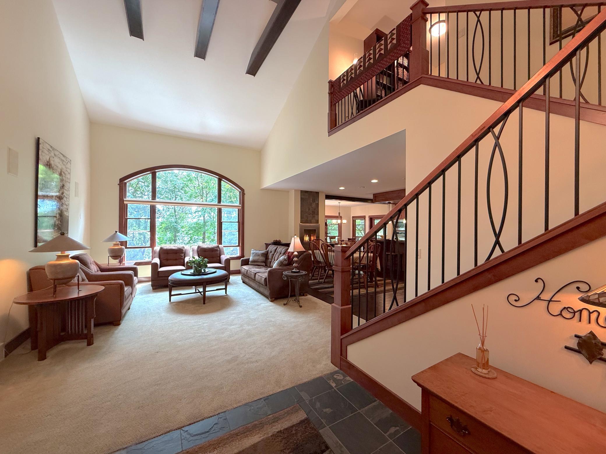 Welcome guests in style with this impressive foyer featuring timeless craftsmanship, a dramatic staircase, and beautiful architectural details throughout.