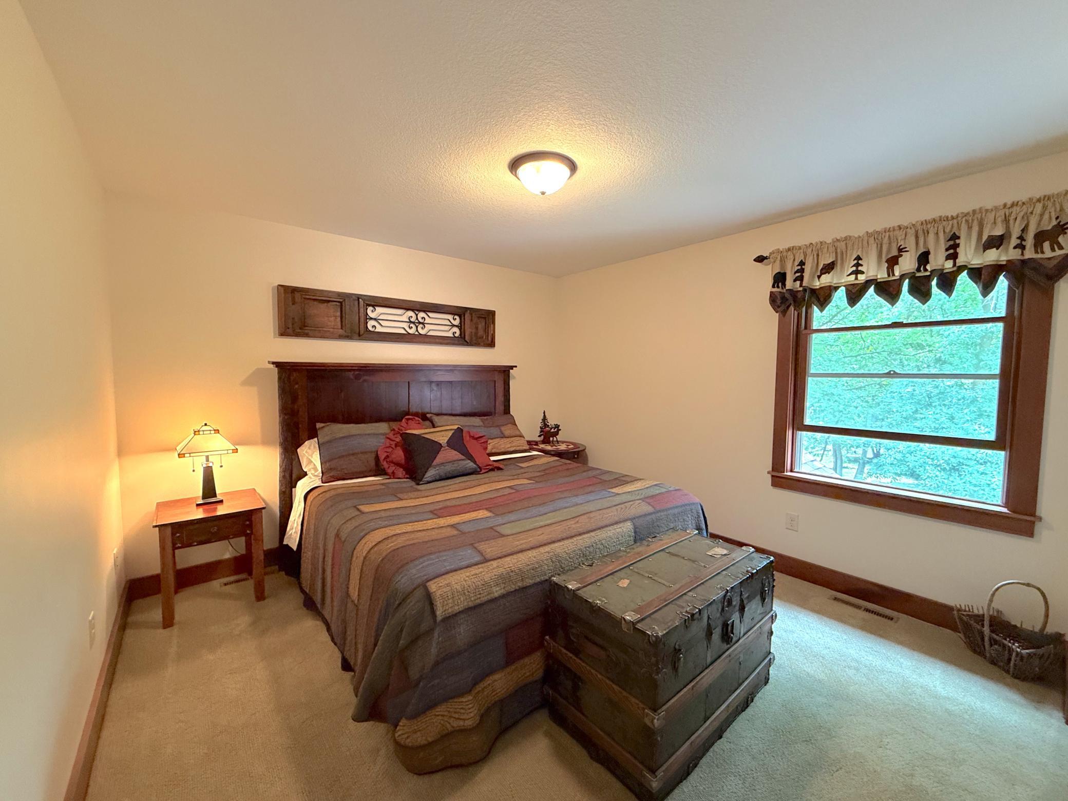 The 2nd of the upper level bedrooms with the bathroom conveniently located across the hall.