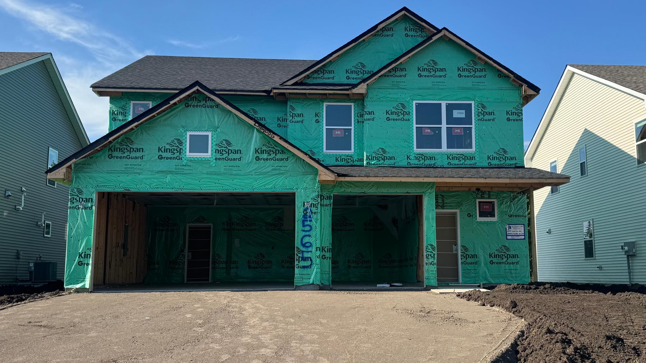 Welcome to 2565 Green Ash Ave! (Photo is of the actual home in progress.)