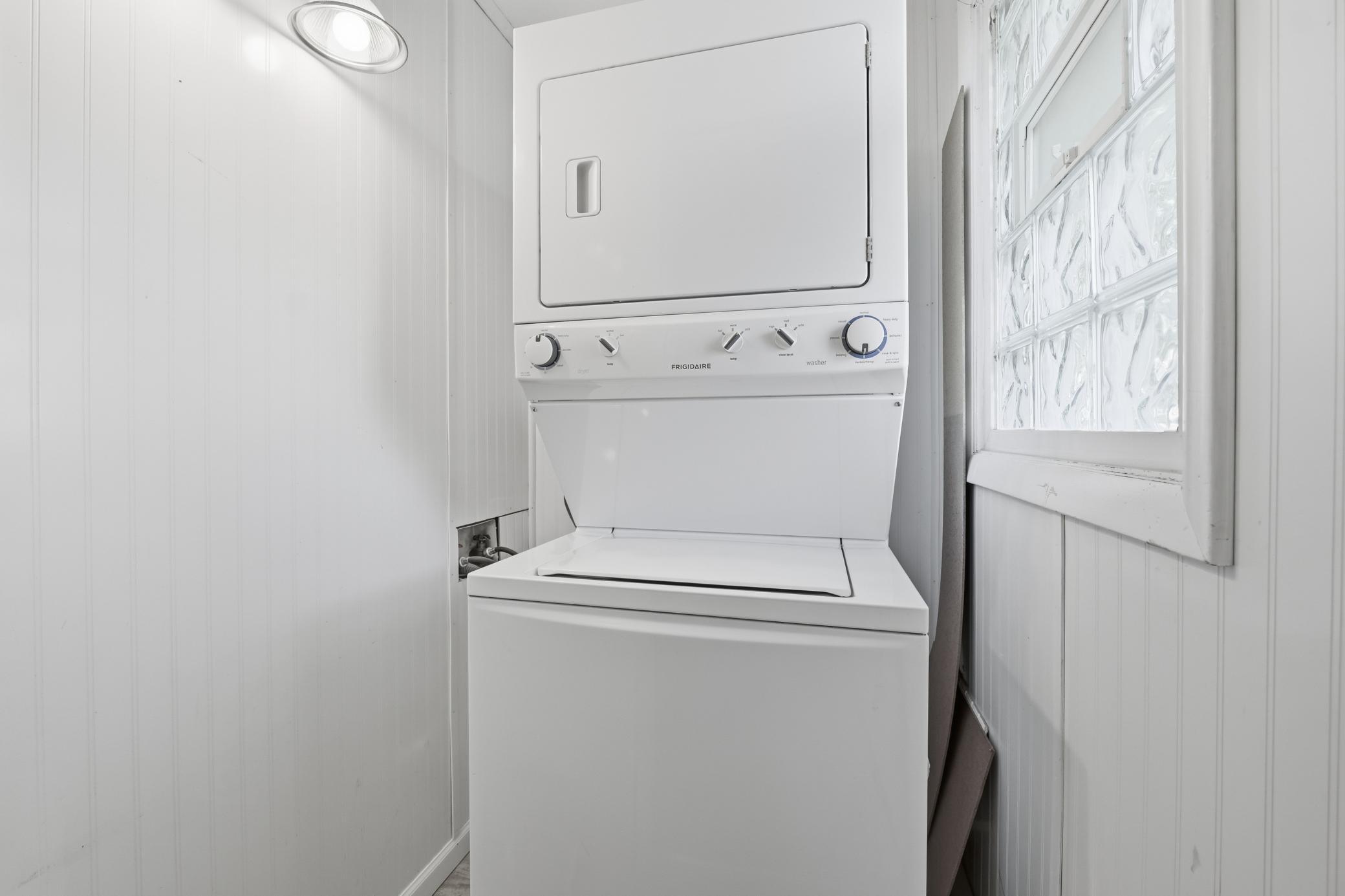 Convenient main-level laundry area designed for everyday ease and functionality.