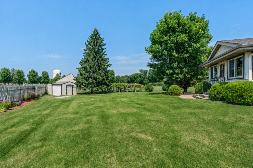 Huge backyard area. Beautiful mature trees!